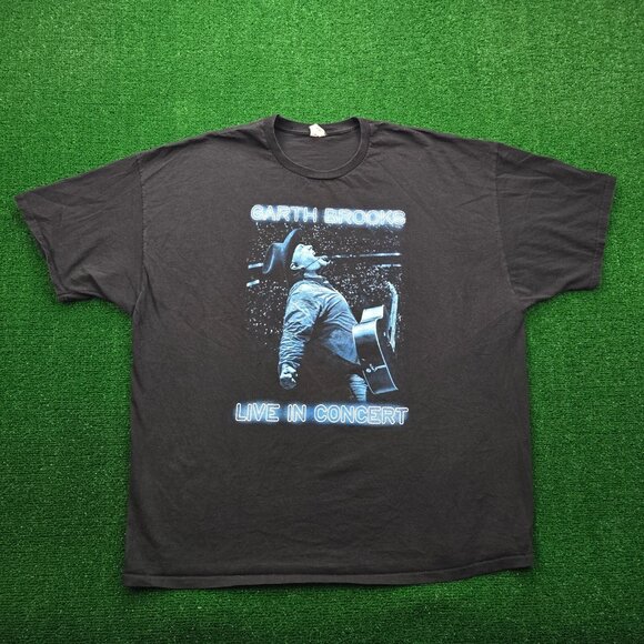 Garth Brooks Tshirt Mens‎ 3XL Black Live In Concert Country Music Graphic Print - Picture 1 of 8
